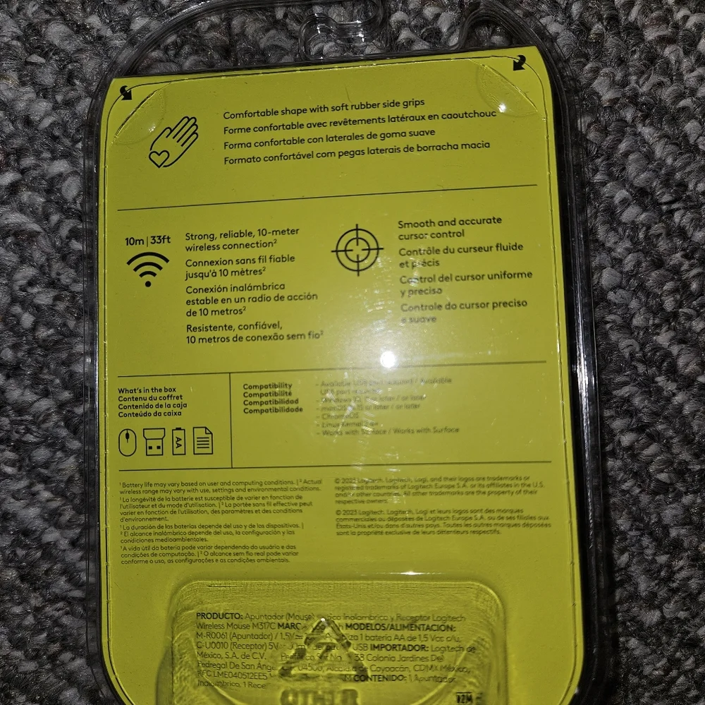 Logitech Wireless Mouse -New in vlue aurora